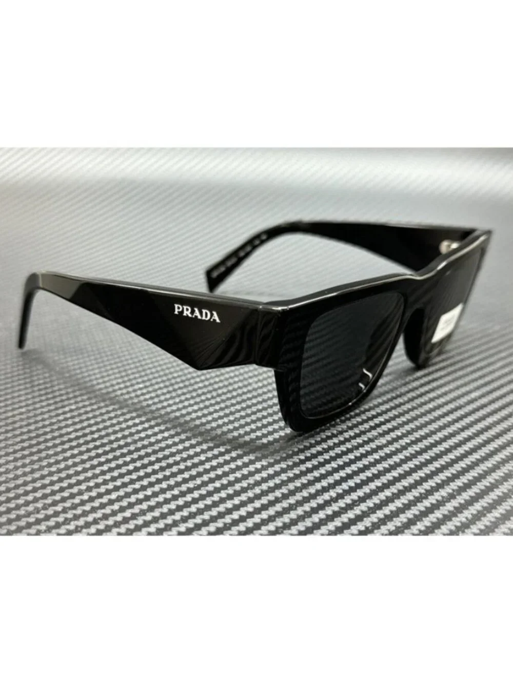 New PRADA Men Black Sunglasses 50-21-145